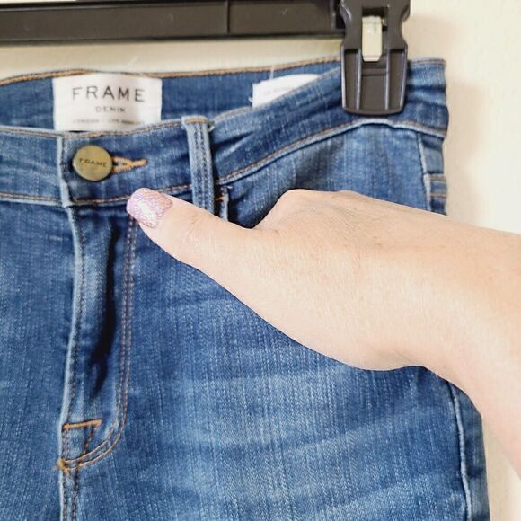 Frame Denim Le Skinny De Jeanne Distressed Jeans Size 26 ( 26 X 29‎ ) - Picture 2 of 11